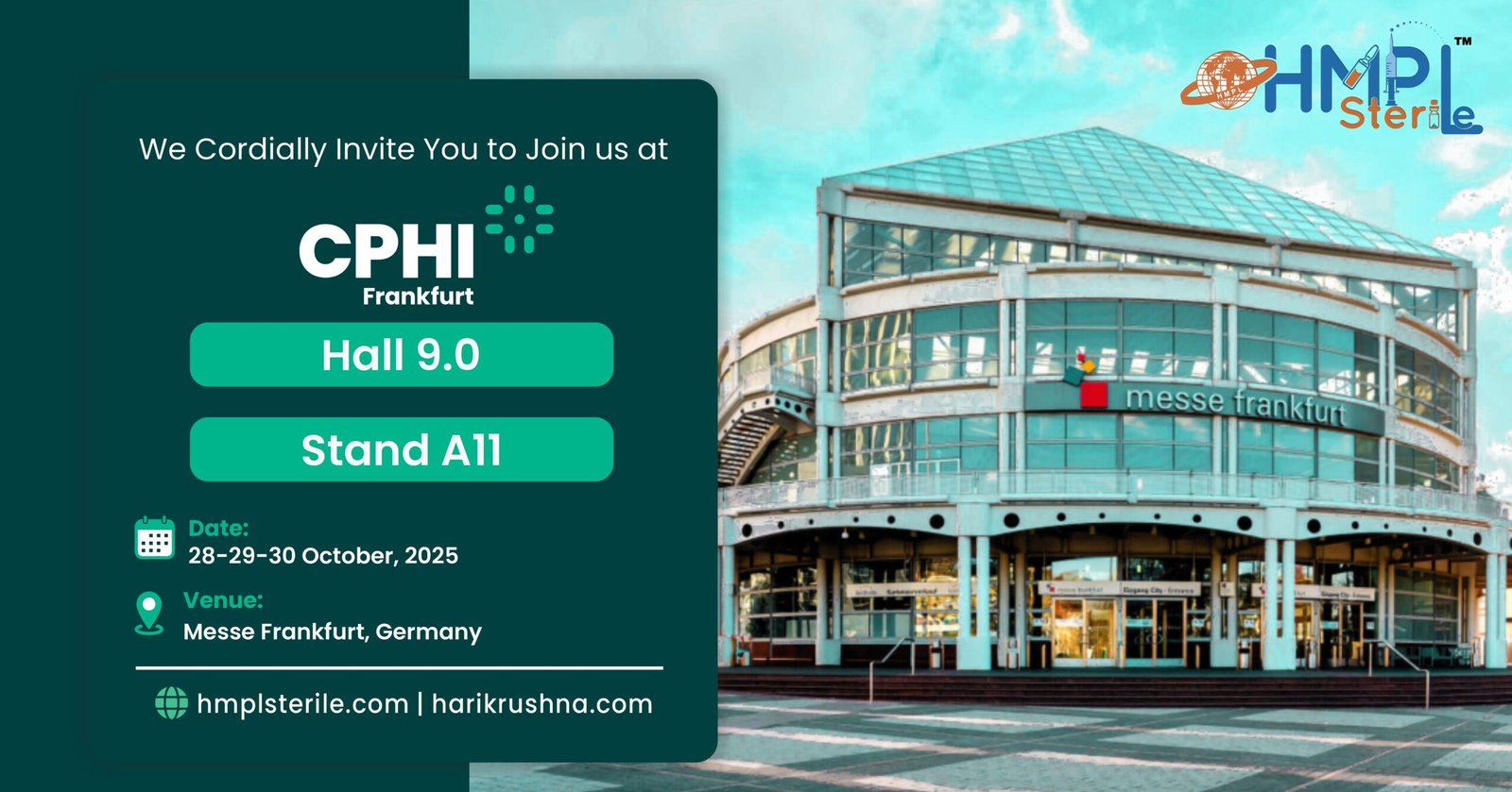 HMPL Sterile Announces Participation in CPHI Frankfurt 2025 